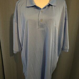 Columbia PFG Performance Fishing Gear Polo Shirt XXL Light Blue